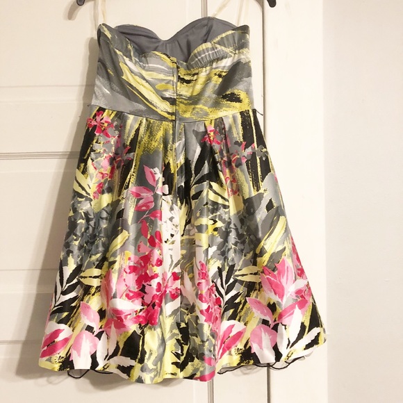 Speechless Strapless Watercolor Formal Dress Sz 5 - Picture 2 of 6